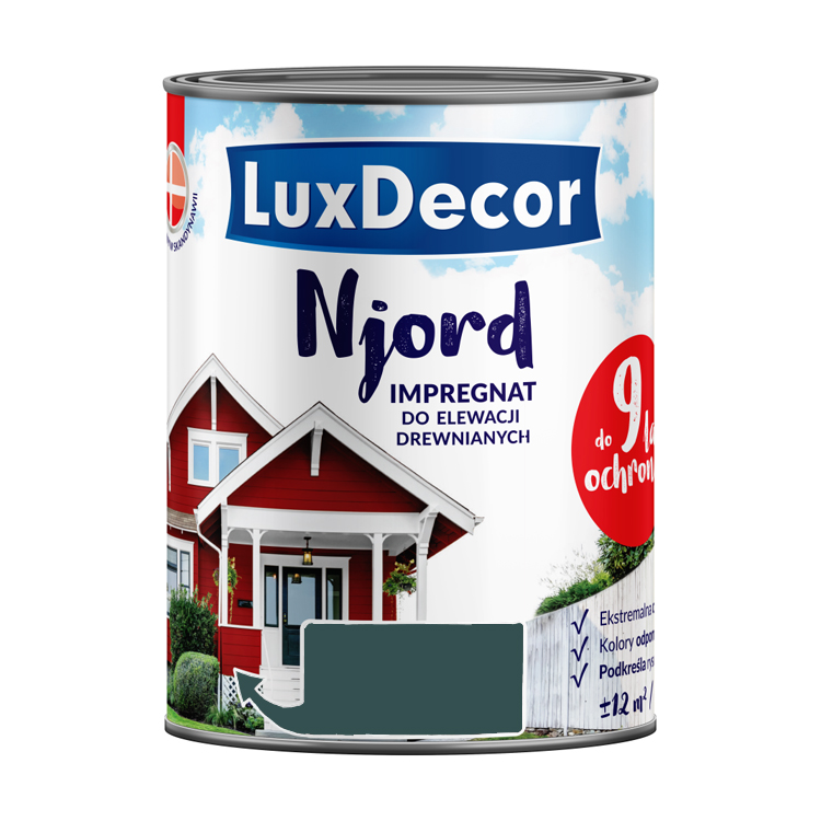 Краска антисептик LUXDECOR NJORD для древесины 0,75л Исландская долина — фото 1