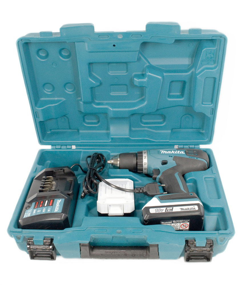 Дрель аккумуляторная DF 347 DWE (MAKITA) /14,4В; 2х1,5 Aч Li-Ion; 30Нм 0-400/0-1400об/мин, БЗП10мм, G аккум. серия, 1,4кг, кейс/ — фото 10