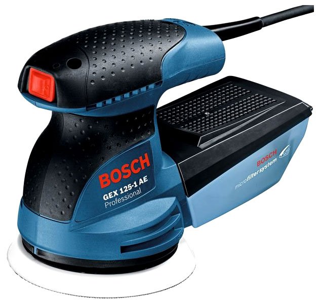 Шлифмашина эксцентриковая GEX 125-1 AE (BOSСH) /250Вт, 125мм, 7500-12000об./ мин. 2,5мм; 1,3кг, коробка/ — фото 1