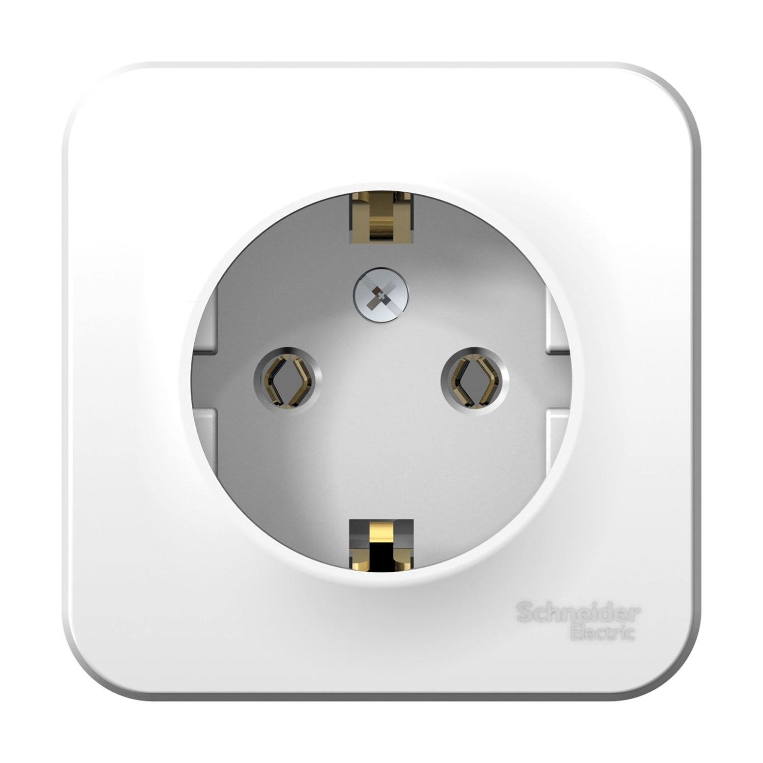 Розетка 1-мест. OУ з/конт. BLANCA (Schneider Electric) /16А белый арт. BLNRA010111/ — фото 1