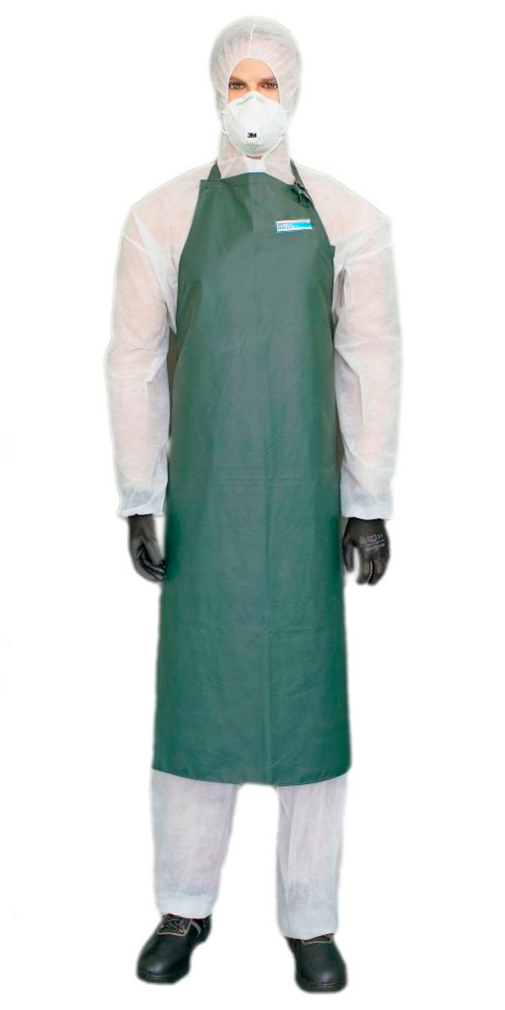 Фартук Chemical WPL ткань с ПВХ покрытием пл.480 гр/кв.м олива