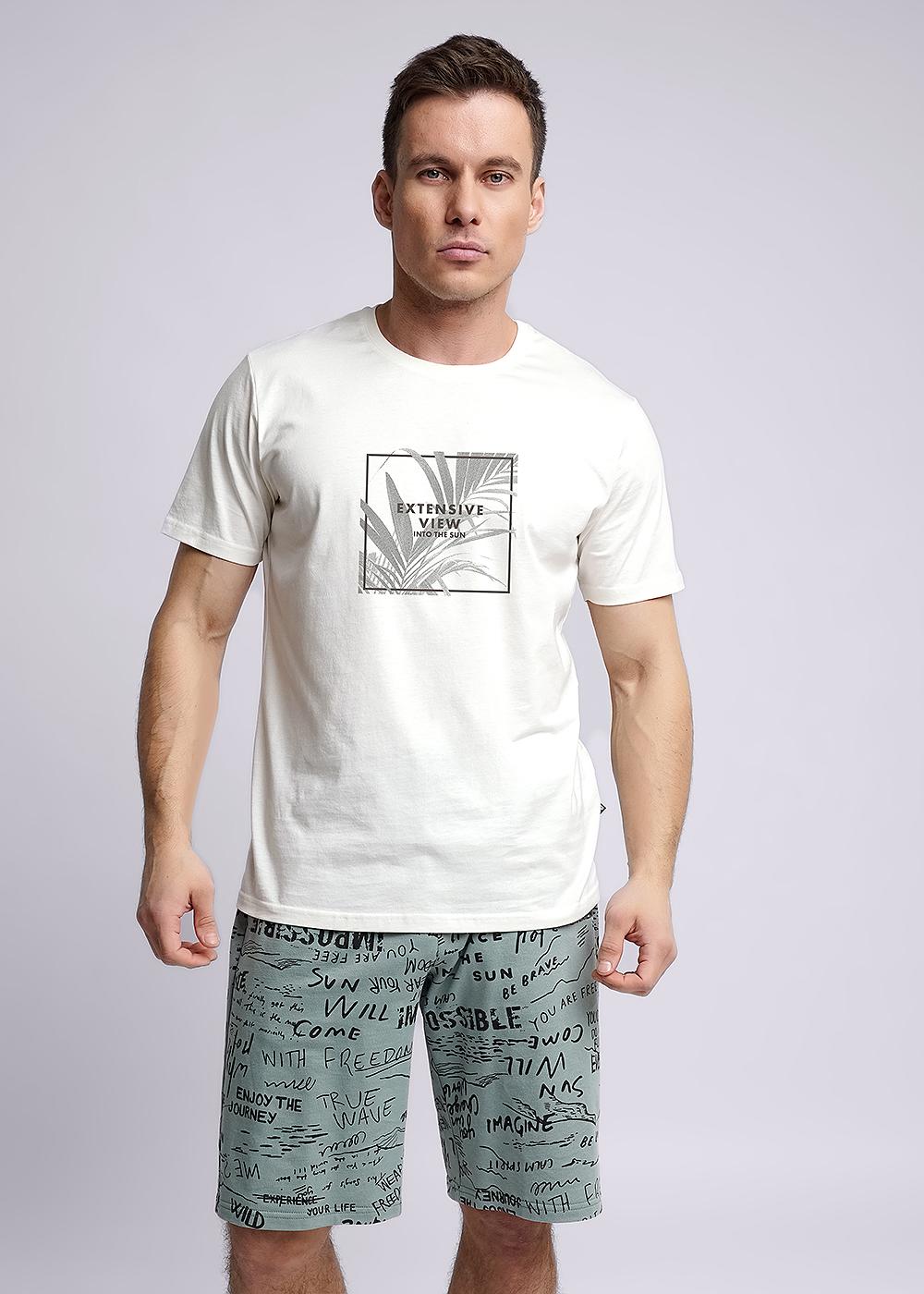 Футболка мужская 531880/08кд молочная (CLEVER WEAR) — фото 1