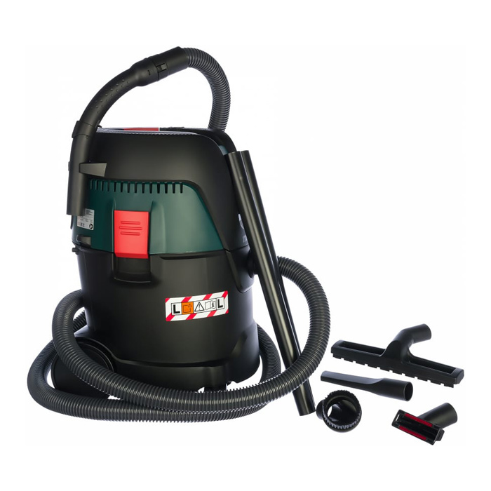 Пылесос ASA 25 L PC (METABO) /1250 Вт, 60л/сек.; объем контейнера 25л; сух/влаж. уборка; разряжение 210мбар; 8,3кг, шланг, насадки/