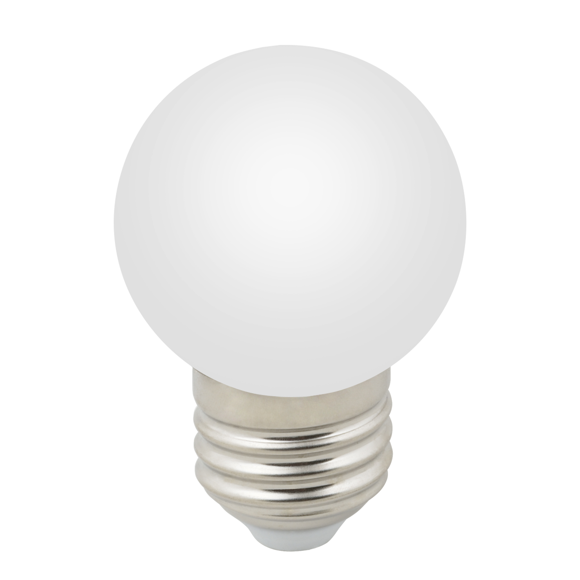 Лампа свд Е27 1Вт RGB 720Lm (VOLPE) шар матовая / арт.LED-G45-1W/RGB/E27/FR/C / — фото 1