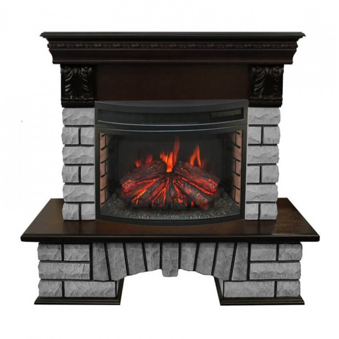 Камин электрический (каминокомплект) COUNTRY LUX ROCK FS25 AO+FIREFIELD 25 SIR — фото 1