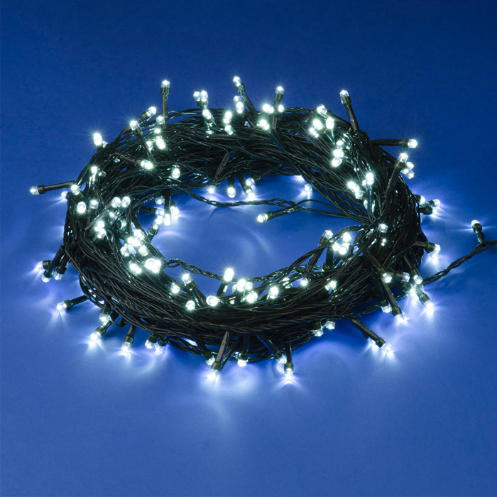 Гирлянда свд нить 20,0м IP20 (UNIEL) /200LED зеленый арт. ULD-S2000-200-DGA WHITE/ — фото 1