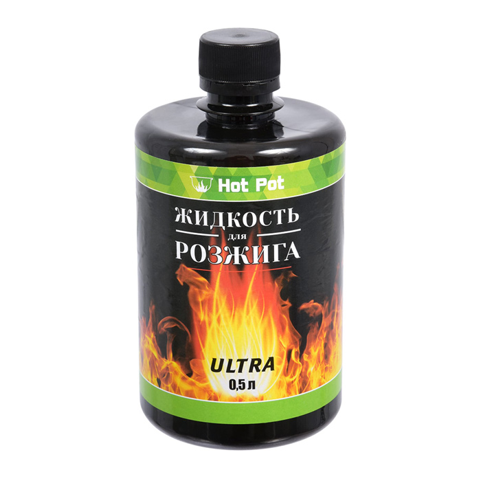 Жидкость для розжига 0,5л углеводородная Ultra Hot Pot — фото 1