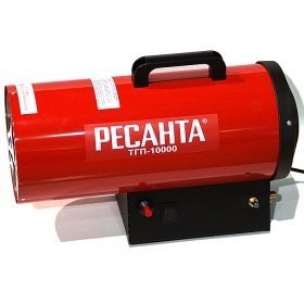 Нагреватель газовый ТГП-10000 (РЕСАНТА) /10 кВт, поток 350 м3/ч, расход 0,86 кг/ч, 4,5 кг/ — фото 1
