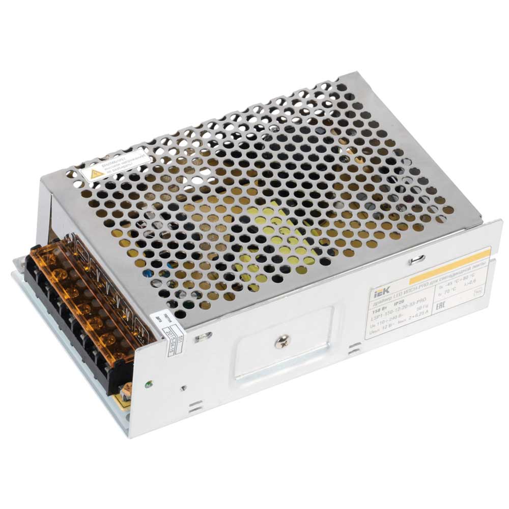 Блок питания свд DC12V 150Вт IP20 (IEK) /арт. LSP1-150-12-20-33-PRO/ — фото 1