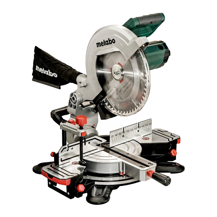 Пила торцовочная КS 305 М (METABO) /2000Вт; 3700об/мин; диск 305 х 30мм; глубина распила 102мм, ширина распила 200мм; 17,0кг, лазер/ — фото 1