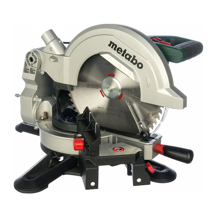 Пила торцовочная КS 305 М (METABO) /2000Вт; 3700об/мин; диск 305 х 30мм; глубина распила 102мм, ширина распила 200мм; 17,0кг, лазер/ — фото 2