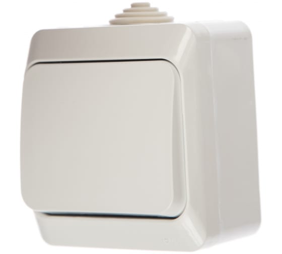 Выключатель 1-кл. ОУ IP44 Этюд (Schneider Electric) /10А арт. BA10-041b/ — фото 1
