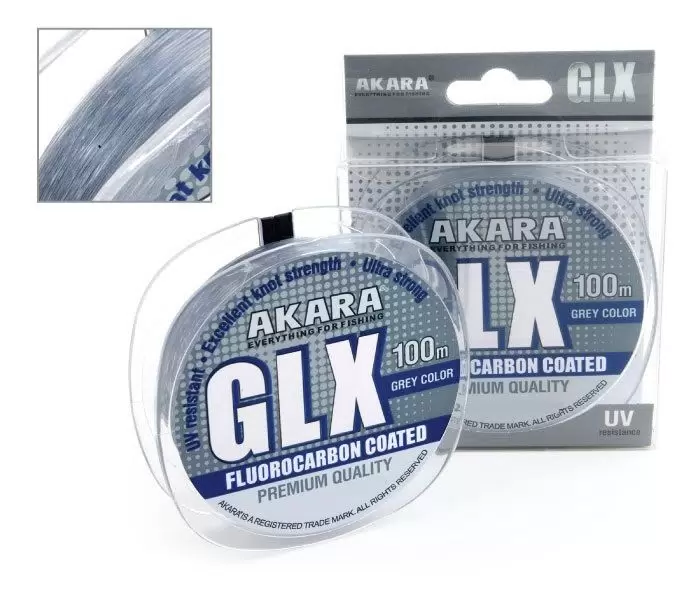 Леска Akara GLX Premium 100м 0,275мм grey GLX-GR-100-0275 — фото 1