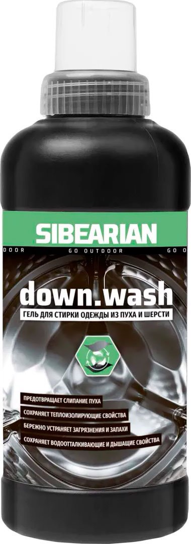 Гель для стирки одежды из пуха и шерсти SIBEARIAN DOWN WASH 500мл — фото 1