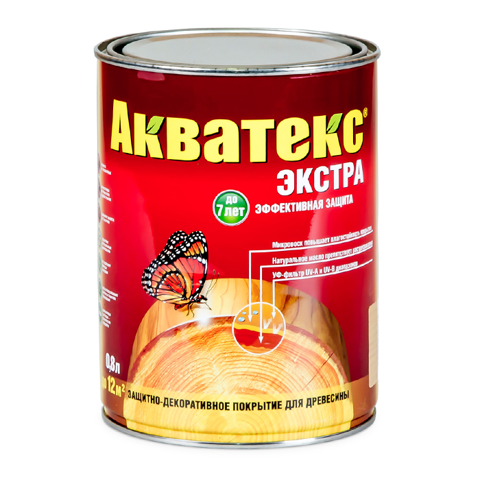 Покрытие текстурное АКВАТЕКС-экстра 0,8л б/ц — фото 1