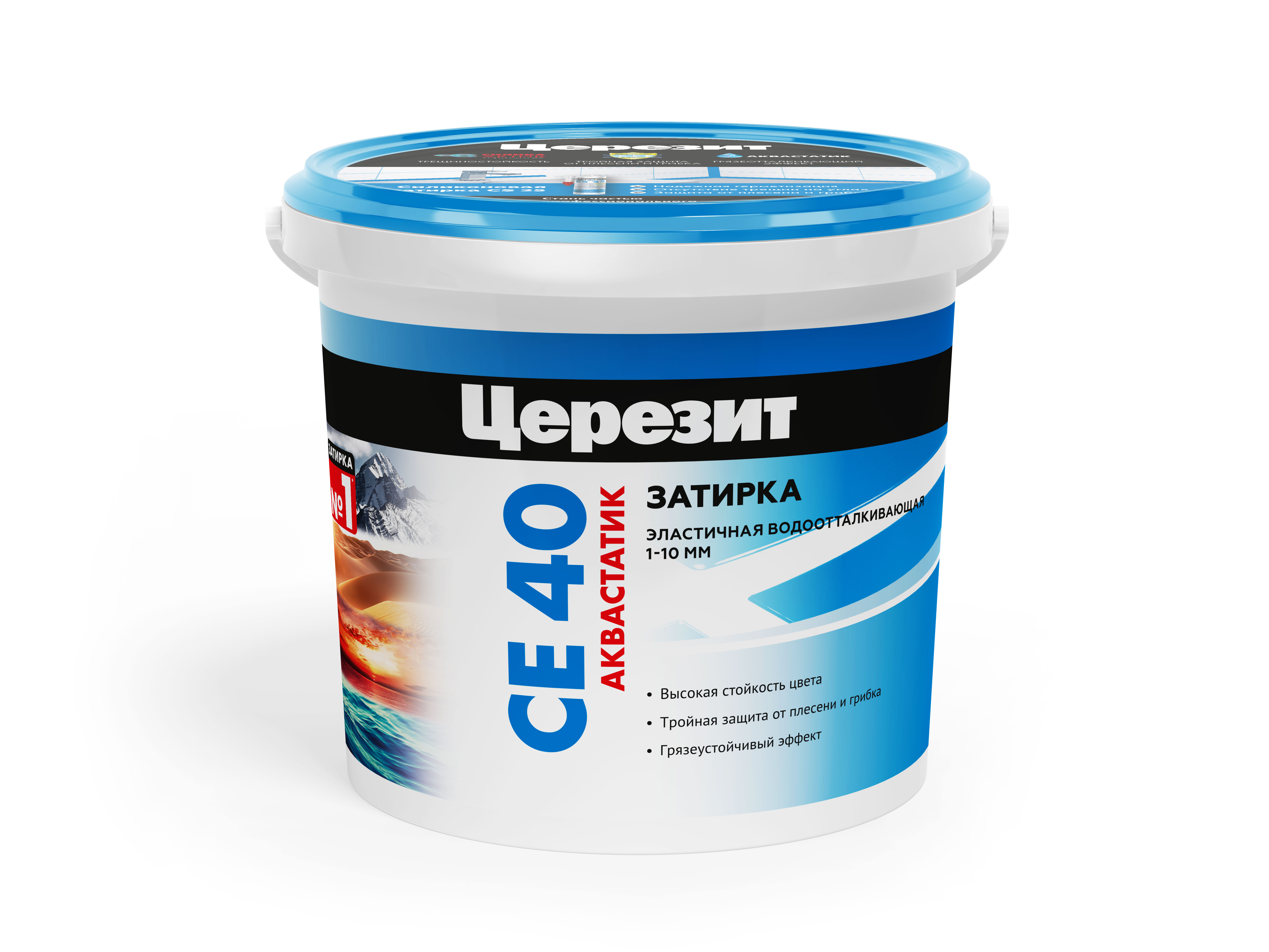 Затирка Церезит СЕ 40 1кг эл.водоот. белая 01 — фото 1