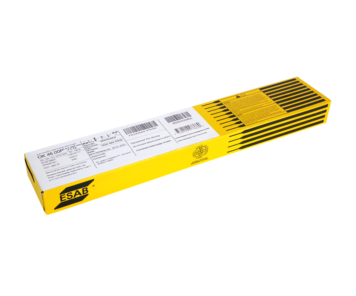 Электроды ОК-46.00 ф3,0мм уп. 2,5кг (ESAB) /арт. 4600303WE2/ — фото 1
