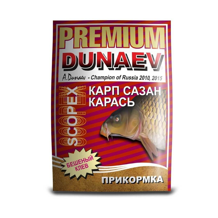 Прикормка Dunaev Premium 1кг Карп-Сазан Скопекс — фото 1