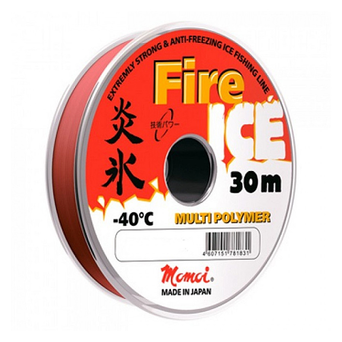 Леска Momoi Fire Ice 0.142мм 2.4кг 30м красная Barrier Pack — фото 1