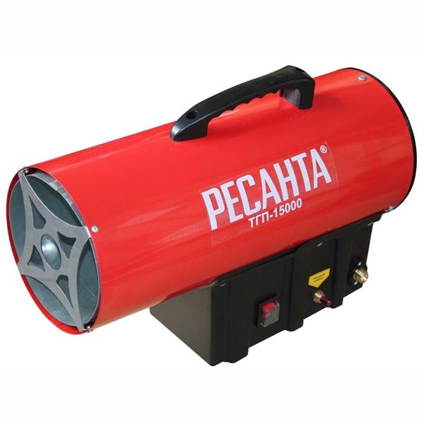 Нагреватель газовый ТГП-15000 (РЕСАНТА) /15 кВт, поток 400 м3/ч, расход 1,09 кг/ч, 5,8 кг/ — фото 1