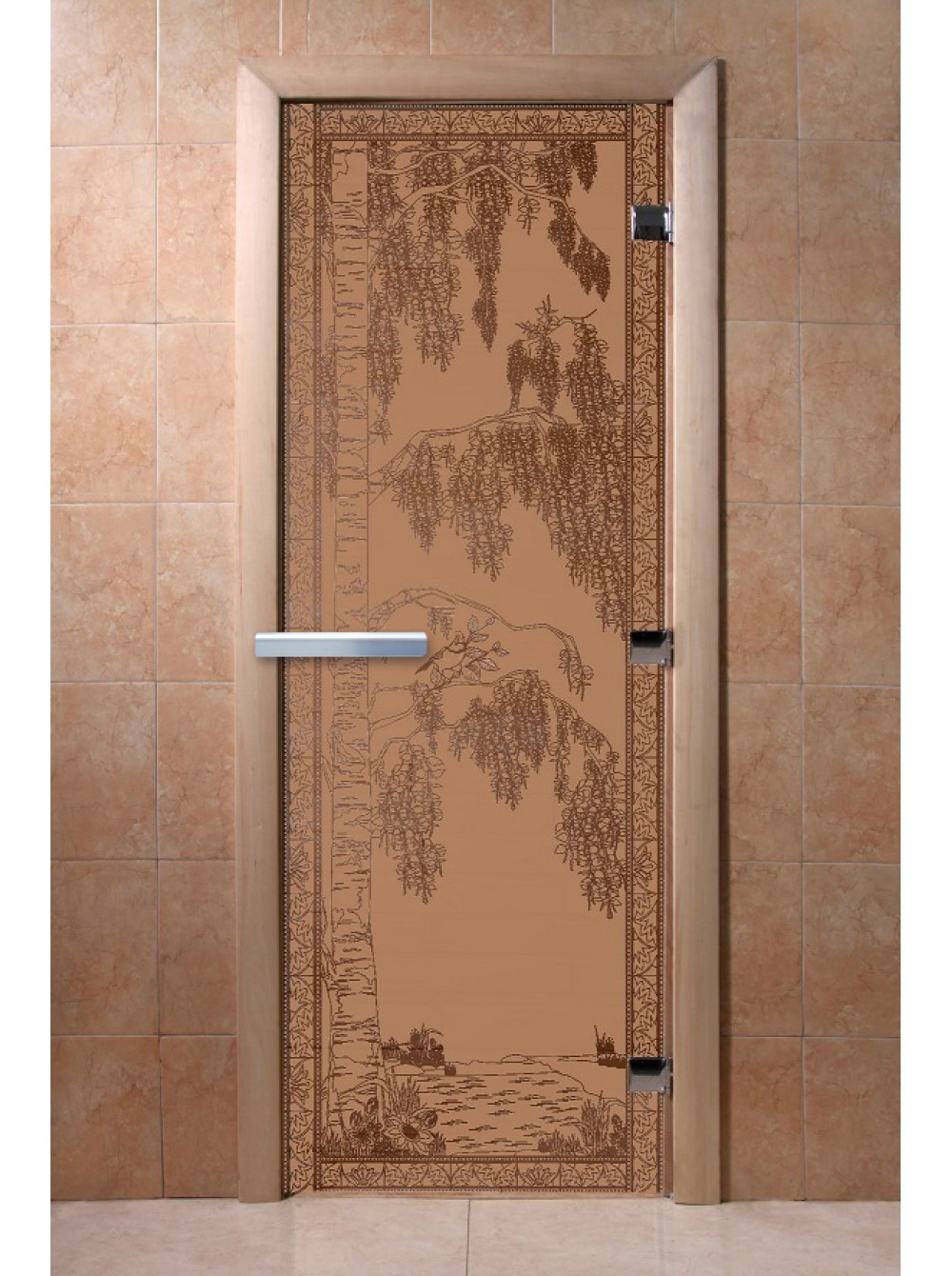 Дверь DoorWood Бронза матовая 700х1900мм (ольха) Березка — фото 1