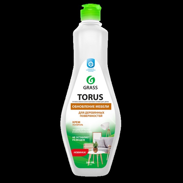 Очиститель-полироль для мебели Torus CREAM 0,5л — фото 1