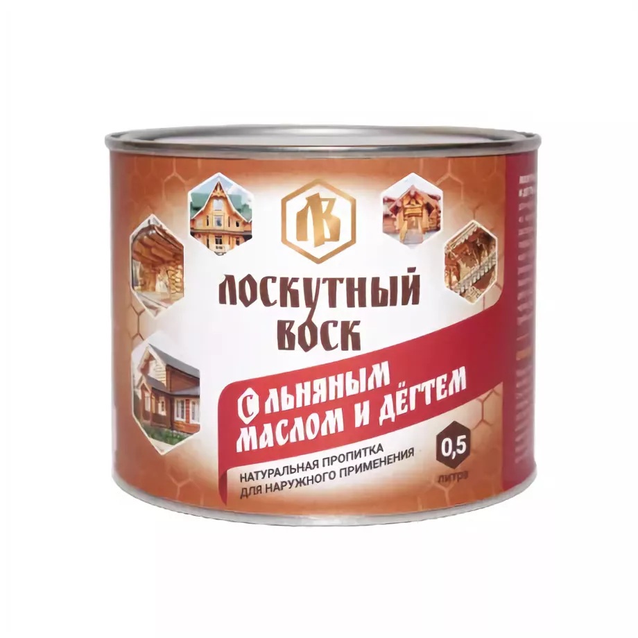 Воск лоскутный с льняным маслом и дегтем 0,5л — фото 1