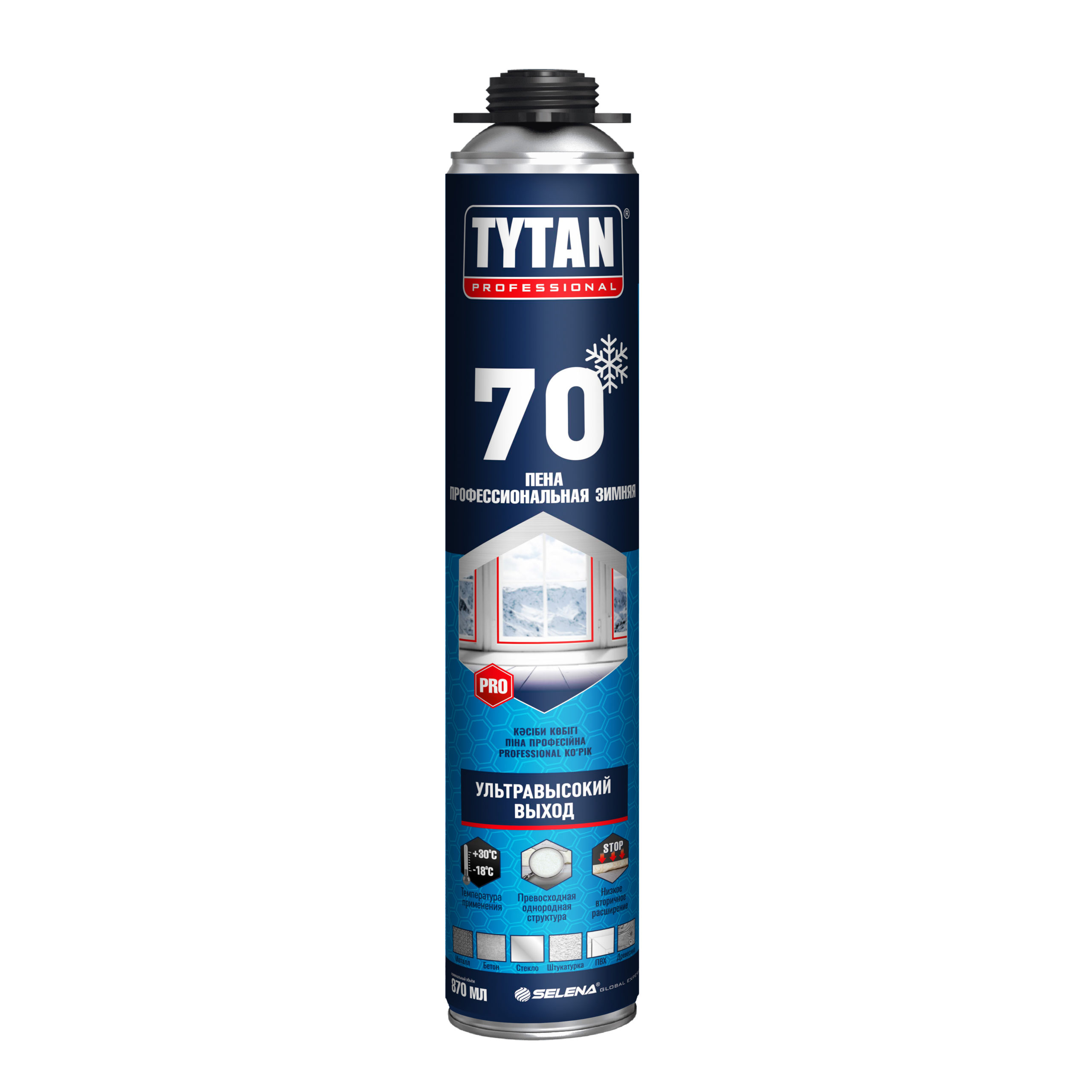 Пена монтажная TYTAN Professional 70 зима 870мл — фото 1