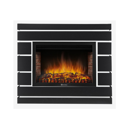 Каминокомплект Firelight Moderno 25 шпон черный дуб с очагом Electrolux EFP/P-2520LS N — фото 1