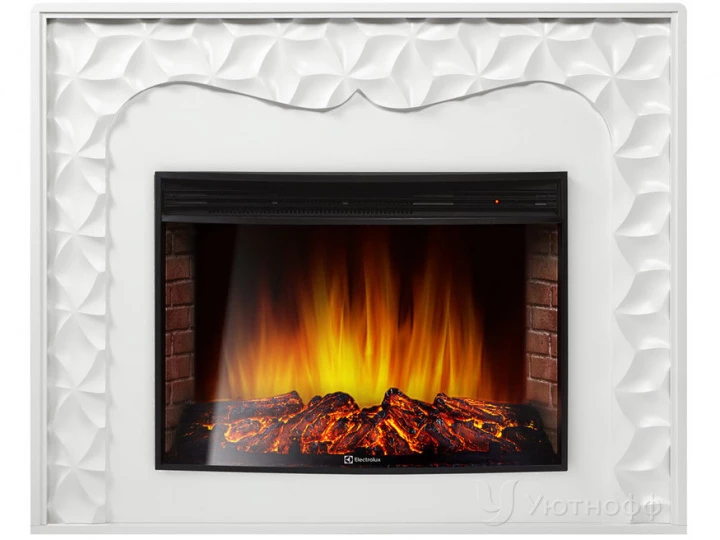 Каминокомплект Firelight Vivo 30 белый с очагом Electrolux EFP/P-3020LS N — фото 1
