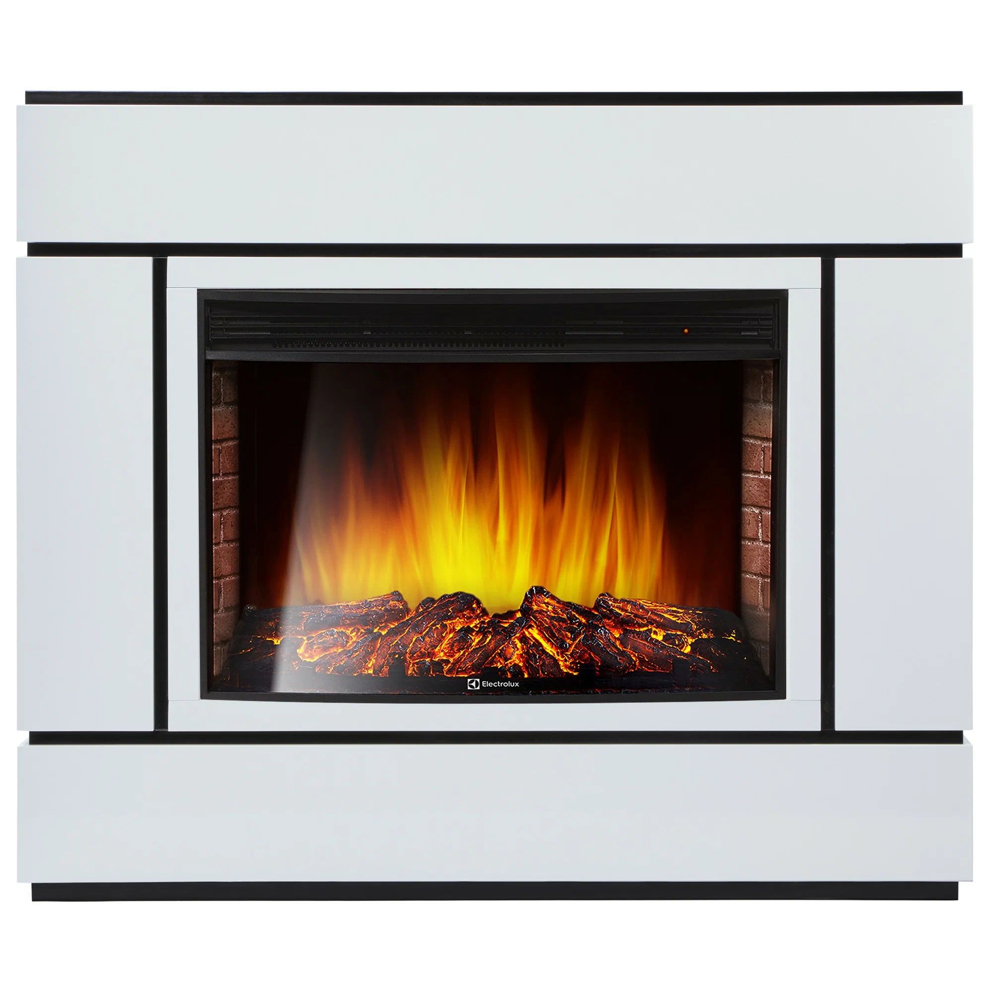 Каминокомплект Firelight Lacado 30 белый с очагом Electrolux EFP/P-3020LS N — фото 1