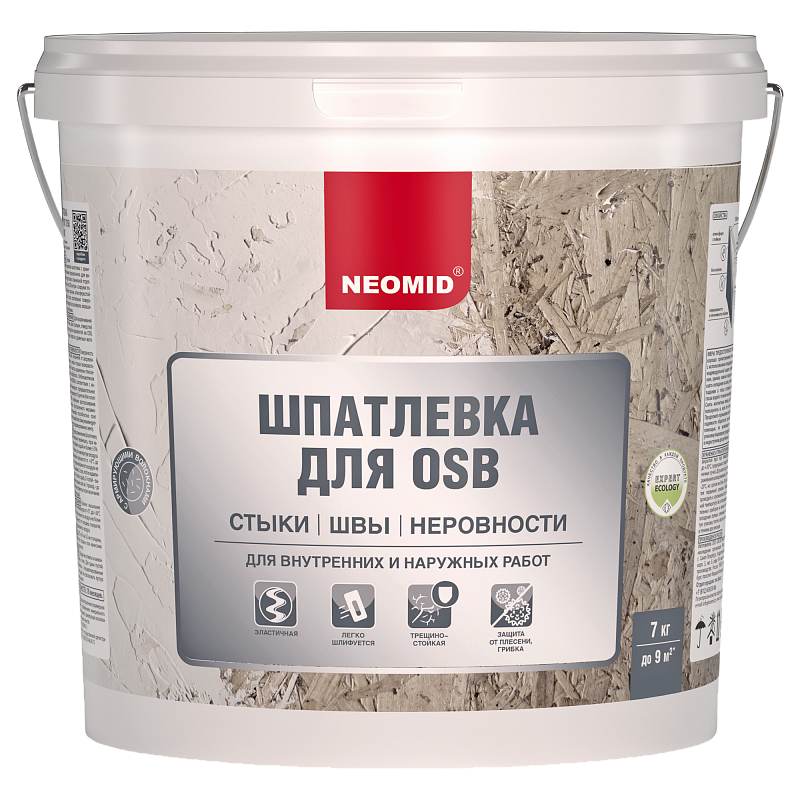 Шпатлевка для плит OSB НЕОМИД 7кг — фото 1