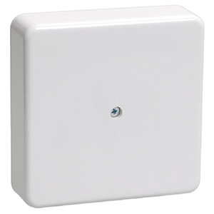 Коробка распаячная ОУ IP40 75х75х28мм (Plex UP) белый, без клеммников арт. KGN30-45-03-01/ — фото 1