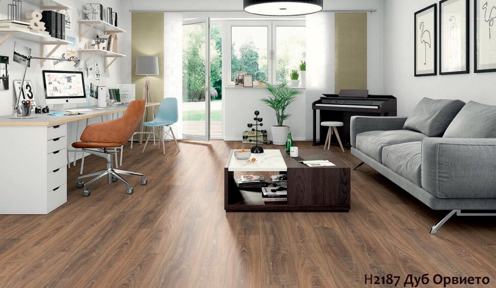 Ламинат EGGER Woodstyle PRONTO 8/32 H2187 Дуб Орвието 1292х193х8 мм (1,98м2-8шт) — фото 2