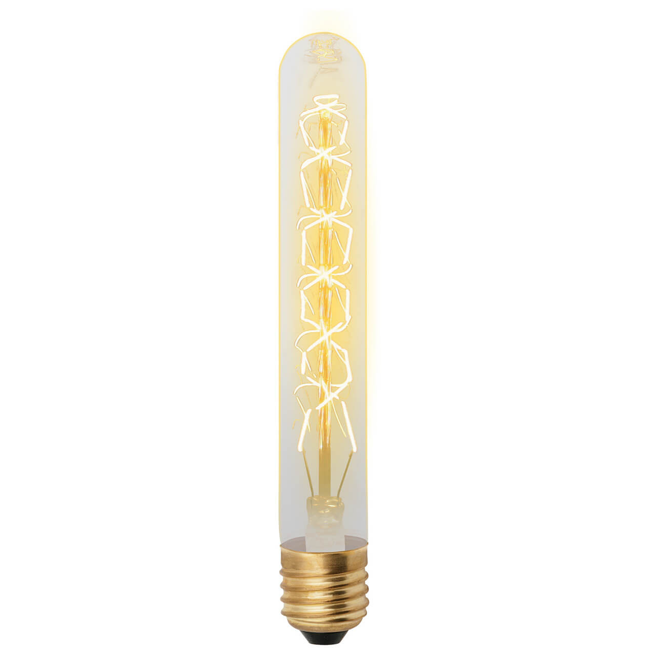 Лампа накаливания Е27 60Вт 300Lm (UNIEL) /Vintagе цилиндр 185мм арт. IL-V-L28A-60/GOLDEN/Е27/ — фото 1