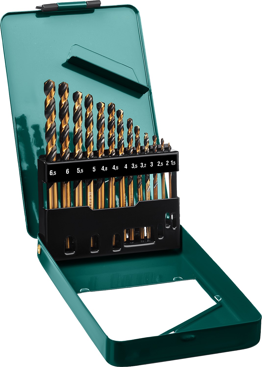Набор сверл по металлу 1,5-6,5мм (KRAFTOOL) /13пр арт. 29656-H13/ — фото 1