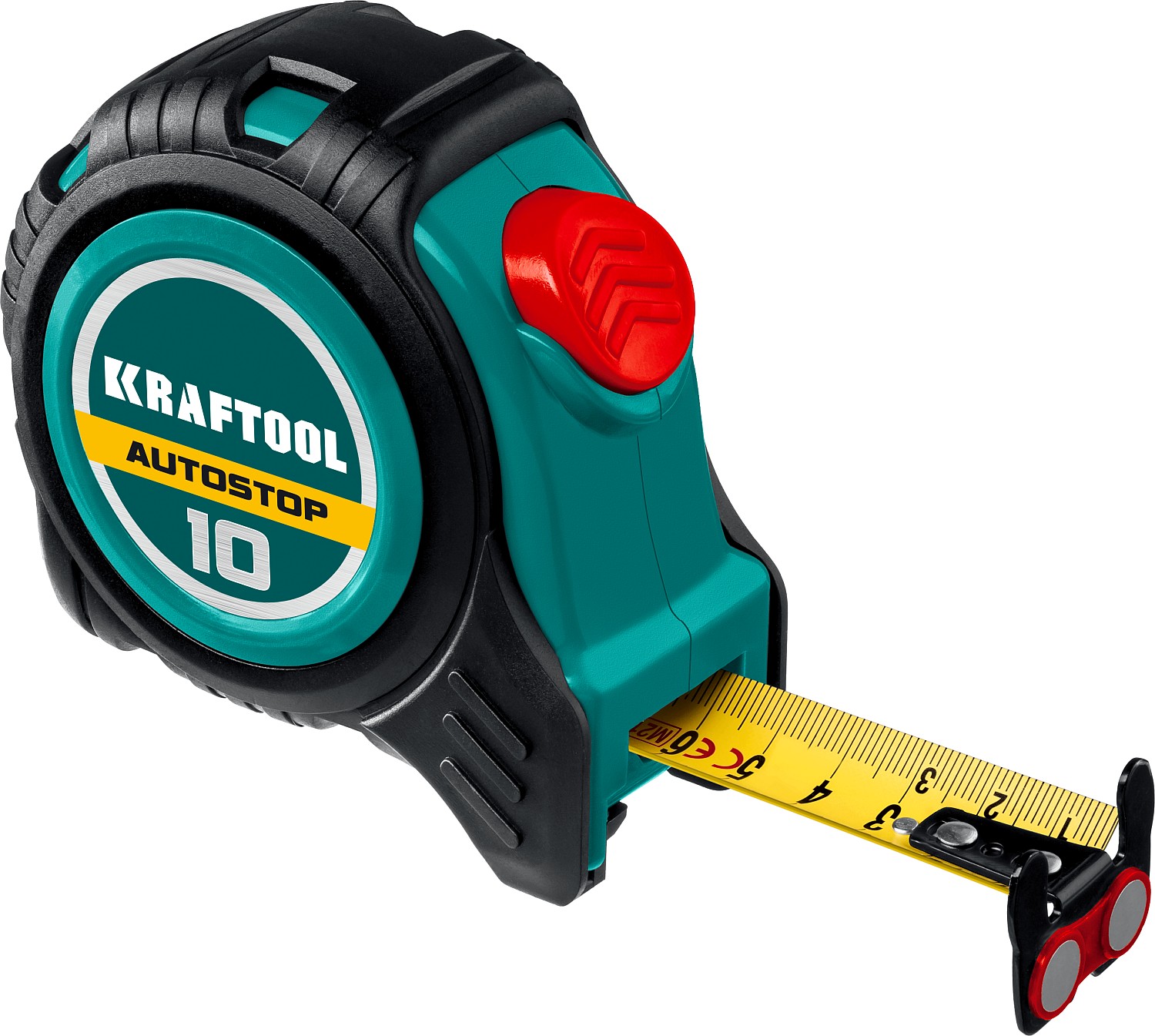 Рулетка 10мх25мм (KRAFTOOL) /AutoStop, профессиональная, арт. 3412-10-25/ — фото 1