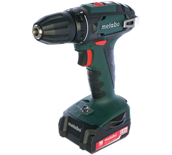 Дрель аккумуляторная BS 14,4 (METABO) /14,4В; 2х2,0Ач; 40Нм; Li-Ion; БЗП 10мм; 0-400/0-1500об/мин 1,2кг; арт. 602206530, кейс/ — фото 1