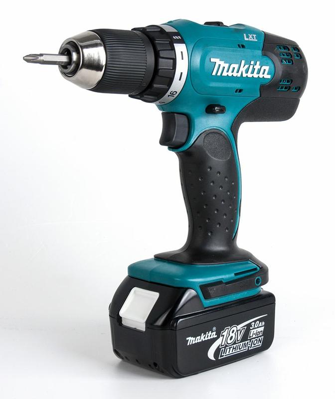 Дрель аккумуляторная DDF 453 RFE (MAKITA) / 18V, 42Нм 0-400/1300 об/мин. 2акк. Li-on., 3,0Ач., БЗП13мм, кейс, серия LXT; 1,8кг/ — фото 1
