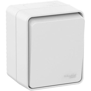 Выключатель 1-кл. ОУ IP54 AtlasDesign (Schneider Electric) /10А белый /арт. ATN540111/ — фото 1