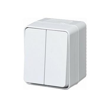 Выключатель 2-кл. ОУ IP54 AtlasDesign (Schneider Electric) /10А белый /арт. ATN540151/ — фото 1