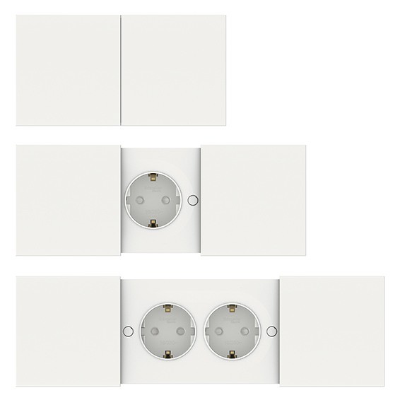 Розетка 2-мест.з/к со сдвиж. крышками СУ AtlasDesign (Schneider Electric) /16А бел. /арт. ATN000128/ — фото 1