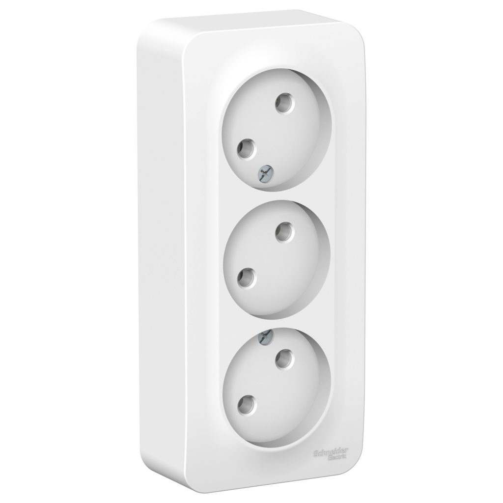 Розетка 3-мест. OУ BLANCA (Schneider Electric) /16А белый без шторок арт. BLNRA000311/ — фото 1