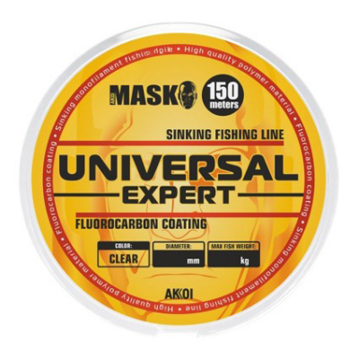Леска Mask Universal EXPERT 150m clear (прозрачная) 0.45mm (16.9kg) — фото 1