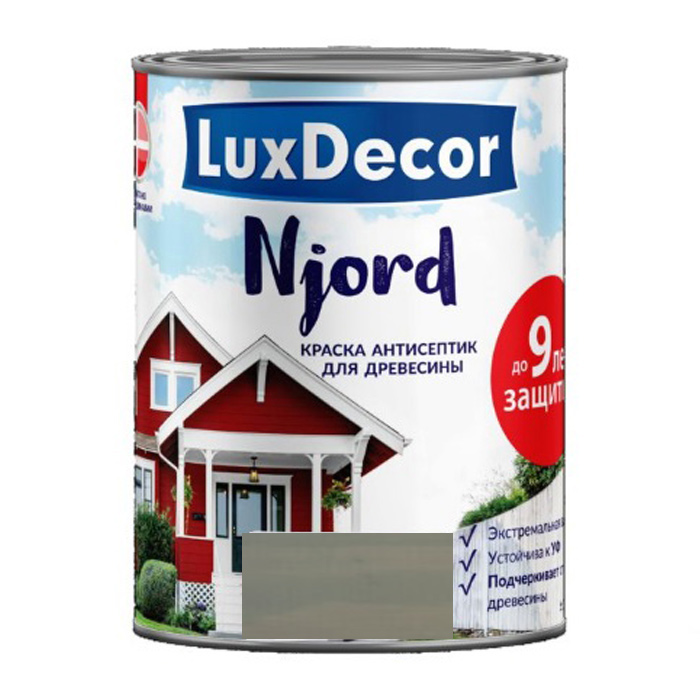 Антисептик LUXDECOR NJORD кроющий для древесины 10л Сушеный укроп — фото 1