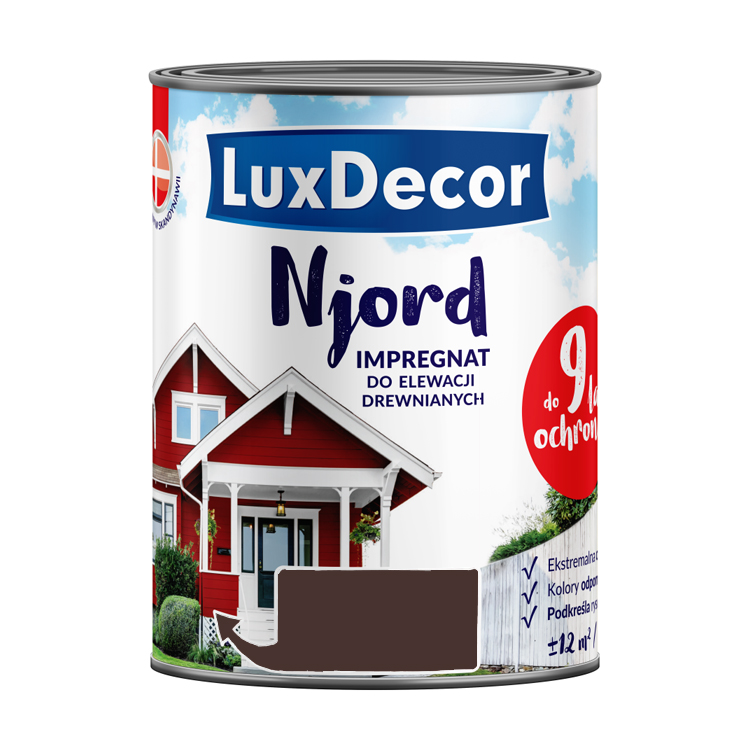 Антисептик LUXDECOR NJORD кроющий для древесины 2,5л Ладья Викингов — фото 1