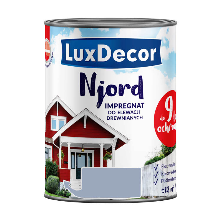 Антисептик LUXDECOR NJORD кроющий для древесины 2,5л Скалистый берег — фото 1