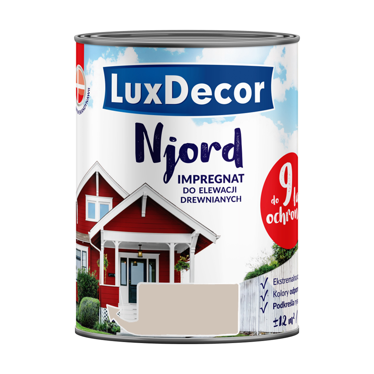 Антисептик LUXDECOR NJORD кроющий для древесины 2,5л Туманный луг — фото 1