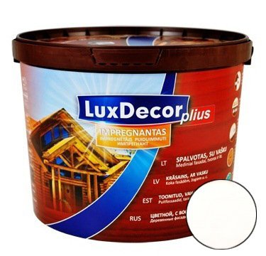 Антисептик LUXDECOR Plus для дерева 10л белый — фото 1