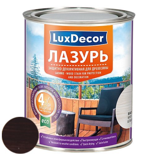 Антисептик Лазурь LUXDECOR для дерева 2,5л палисандр — фото 1